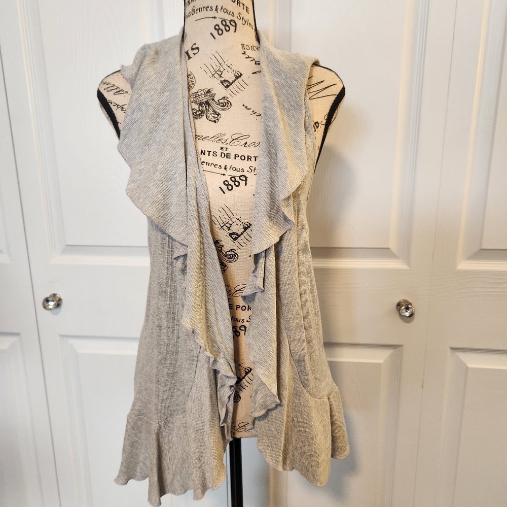 Pink Rose gray cardigan size Large